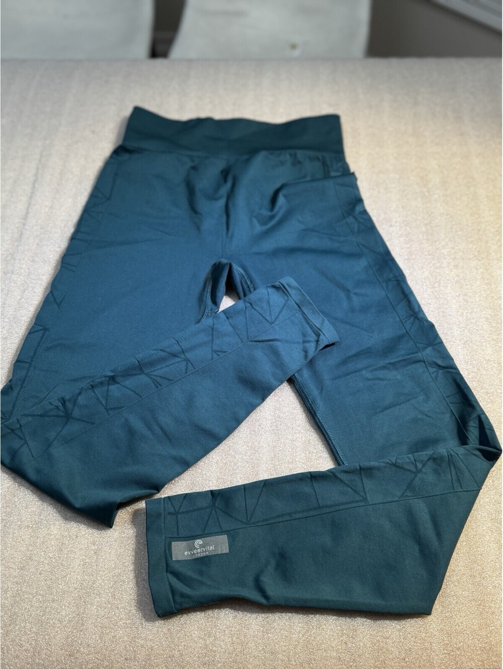 Evveervital London Seamless Leggings Women’s M Teal High Waist Compression